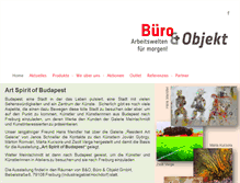 Tablet Screenshot of bueroobjekt.biz